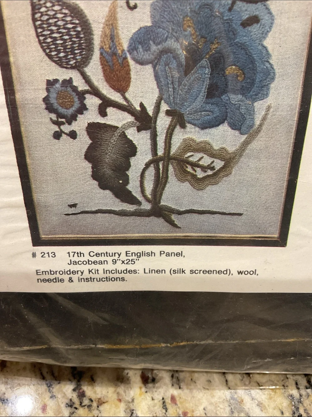 Creations 17th Century Jacobean English Panel Crewel Kit